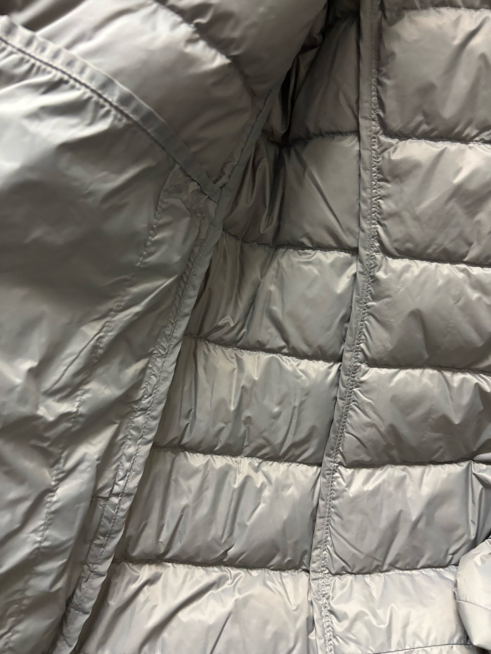 Quince Light Gray Quilted Puffer Jacket - Picture 5 of 6